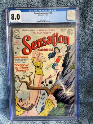 Sensation Comics #105 (1951) CGC 8.0 Wonder Woman ''Secret of the Giant Forest!''