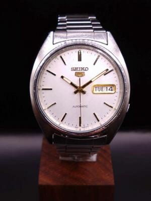 【レア•美品】seiko5 セイコーファイブ 38mm 日本製 7S26 Rare Vintage Seiko 5 7S26-0450 Automatic Blue Dial Japan
