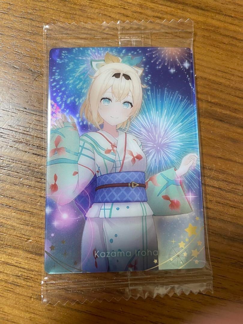 理想と現実の決断 ホロカード 3枚セット Kazama Iroha hololive Wafer 3 Metallic plastic card Japan