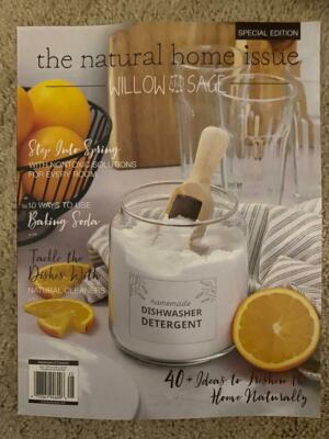 New 2022 WILLOW And SAGE Magazine NATURAL HOME ISSUE Baking Soda DISHWASHER Idea
