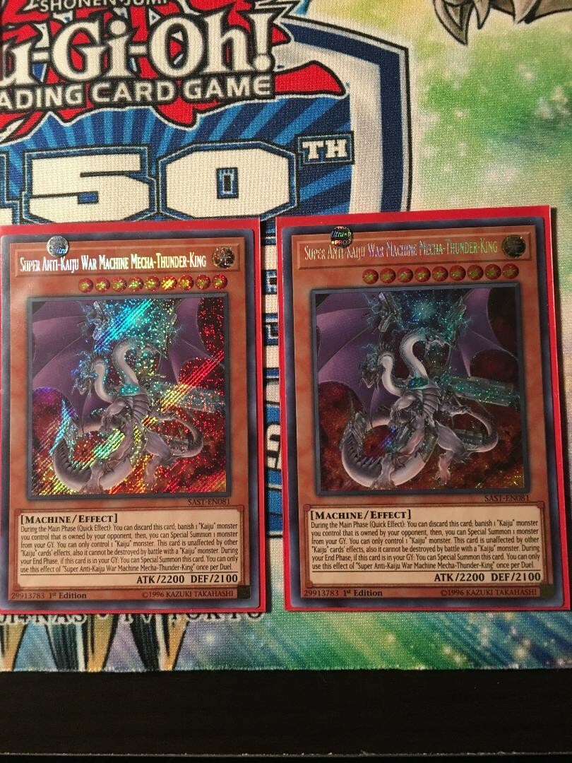 SUPER ANTI-KAIJU WAR MACHINE MECHA-THUNDER-KING |Secret Rare | SAST-EN081 YuGiOh