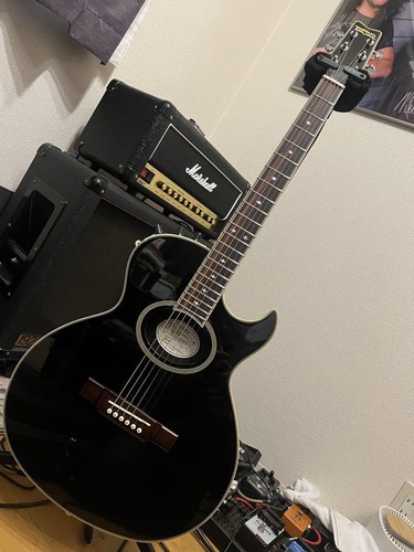 Electric Acoustic Guitar Washburn SBF-80 Black Korea S/N