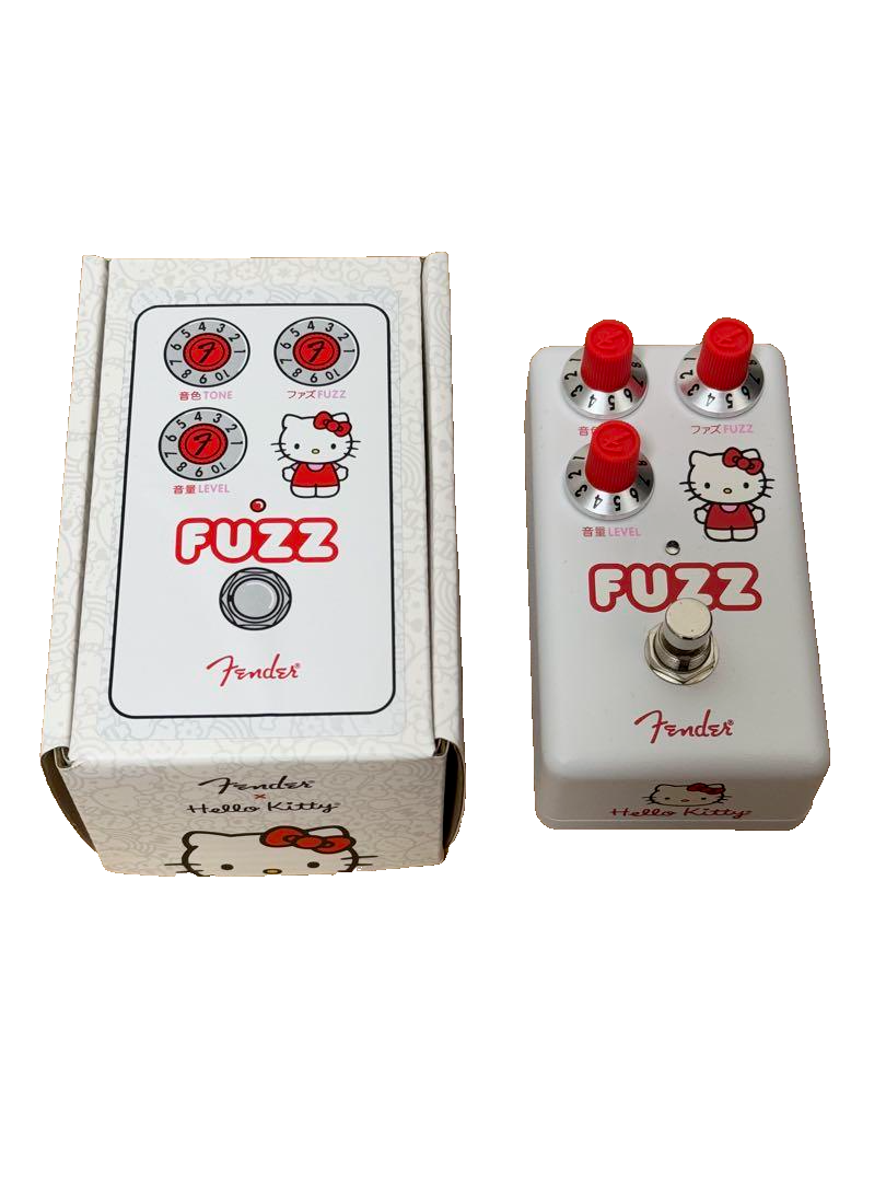 Fender x Hello Kitty Fuzz White Guitar Effect Pedal Compact