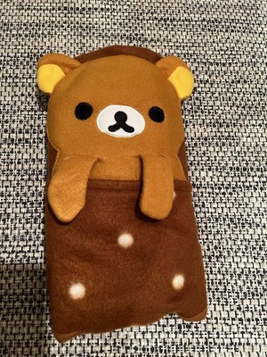 Rilakkuma m8k  Folding Blanket Throw Brown Dot