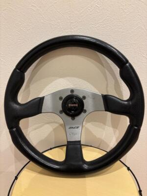 MOMO RACE Leather Steering Wheel black 350mm TYP D35 KBA