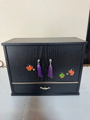 Japanese Style Mini Chest Storage Display Shelf with Drawers Antique Retro