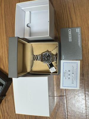 Pre-owned Seiko Prospex Sbdc087 Spb117j1 Black Stainless Steel Men's Watch In Box