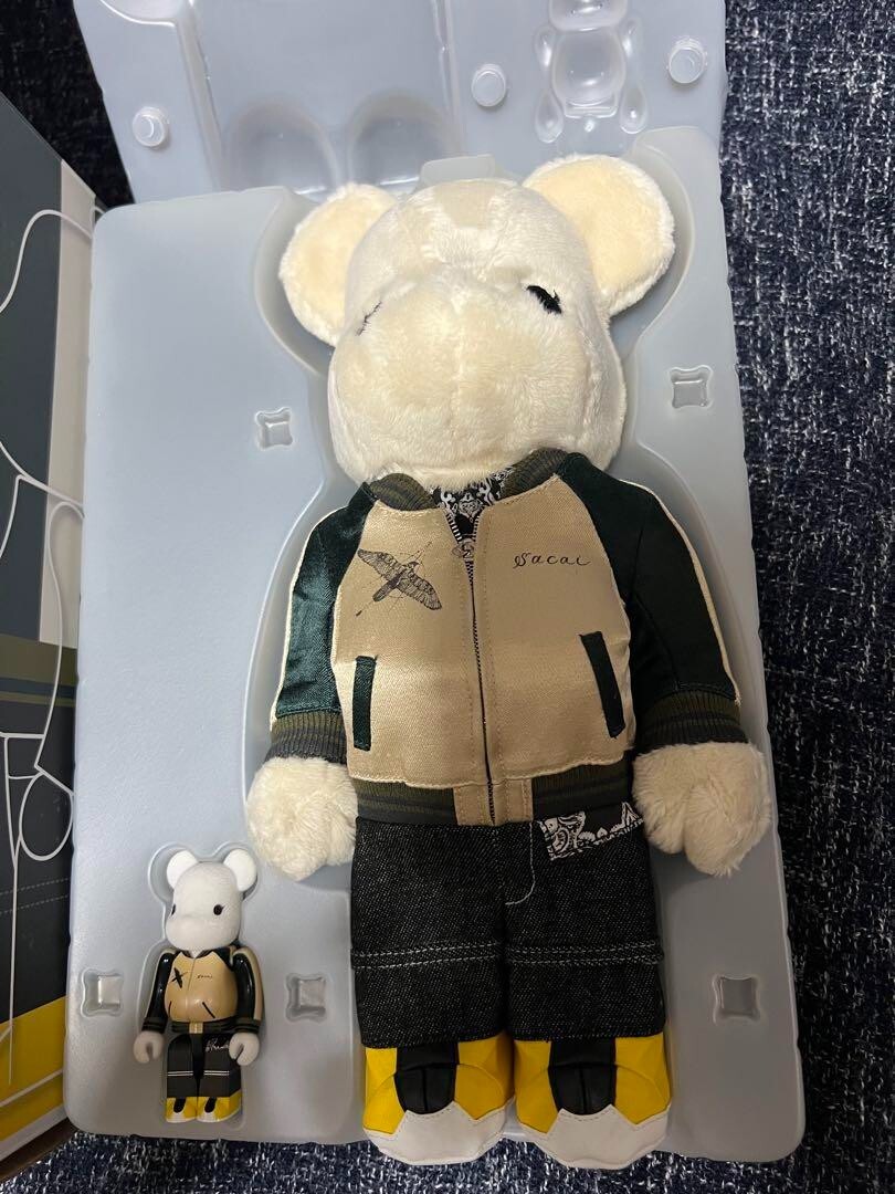 sacai be@rbrick 100％＆400％ BE@RBRICK 100% & 400% sacai Bearbrick Medicom from Japan | eBay