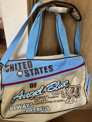 Angel Blue Boston Bag Heisei Retro Nakamura-Kun Y2K Vintage