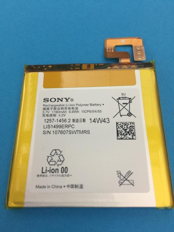Batteria Originale Sony Lis1499erpc Xperia T Tl 1780mah 6,6wh Lt30p Lt30a Lt30at