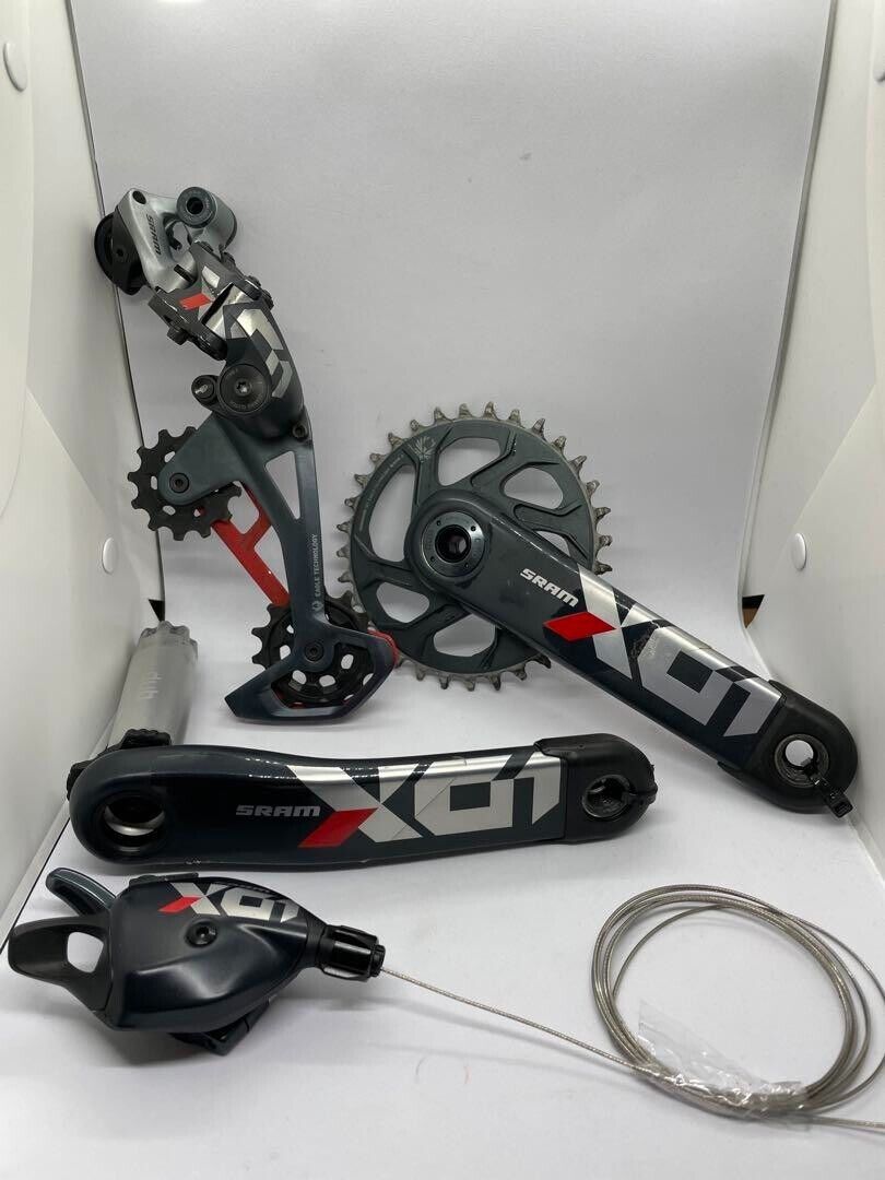 SRAM X01 Eagle RED Group Set + BB With Bottom Bracket SRAM X01 Eagle RED Group Set + BB With Bottom Bracket