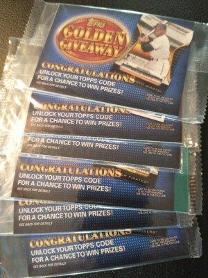 2012 Topps Baseball Golden Giveaway lot of 6 packs