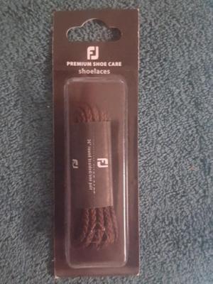 Foot Joy Premium Brown Shoelaces 36'' round braided 32225 1 pair FootJoy FJ