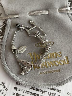 Vivienne Westwood Bracelet Silver Skeleton Mermaid Skull Ariel NO BOX