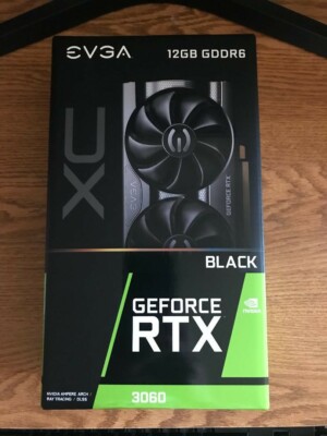 NEW EVGA GeForce RTX 3060 XC BLACK GAMING 12GB GDDR6 Graphics Card