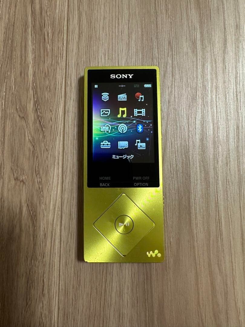 【バッテリー良好】ソニー　ウォークマン　NW-A25 16GB ライムイエロー SONY NW-A25 Walkman Portable Audio Player Lime Yellow Good