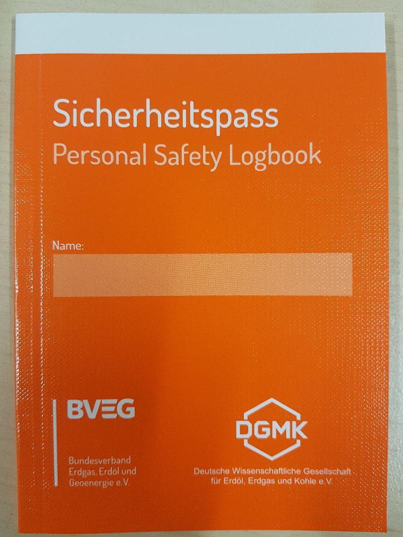 Sicherheitspass - (Personal Safety Logbook) SCC Ausweis neu 