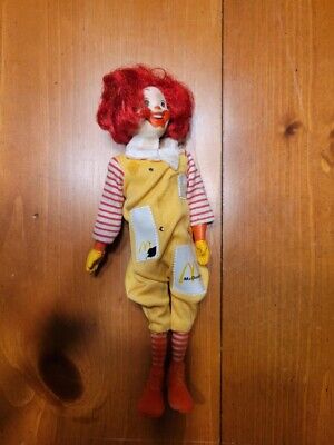 Vintage Remco Ronald McDonald Doll Action Figure Clown Movable Head
