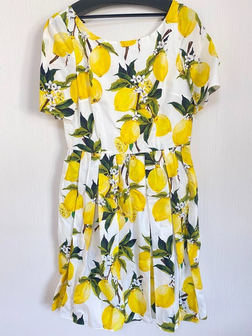 【関税＆送料込み】Dolce & Gabbana White, Yellow And Rose B Dolce & Gabbana girl's cotton dress l53di6hs5qr White-Yellow