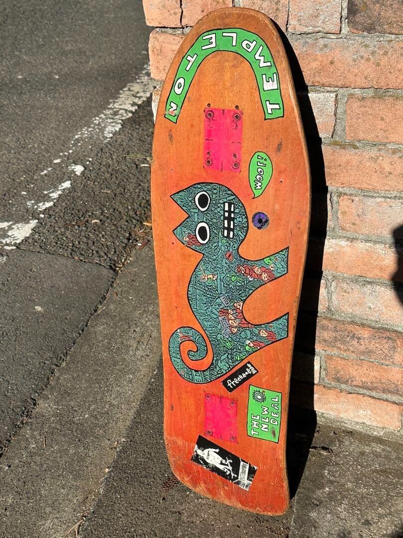 New Deal Ed Templeton 1990 Original Skateboard Deck CAT