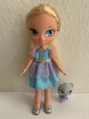 Girlz Girl Bratz Kidz Kid Cloe Doll Blonde Hair Blue Eyes Clothes Shoes Pet