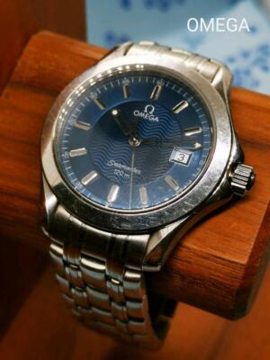 OMEGA Seamaster 120m ダークブルー OMEGA SEAMASTER 120m Quartz vintage | eBay