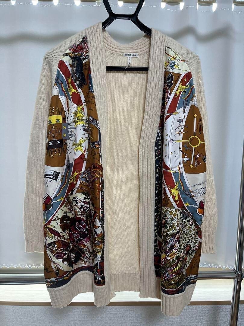 トップス HERMES SILK CARDIGAN Authentic Hermes Vintage Mens Cardigan Wool Silk Size M | eBay