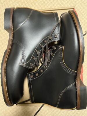 Pre-owned Red Wing Shoes Red Wing 9060 Beckman Boot Flat Box Width D Black Men Size 10d High Top Leather