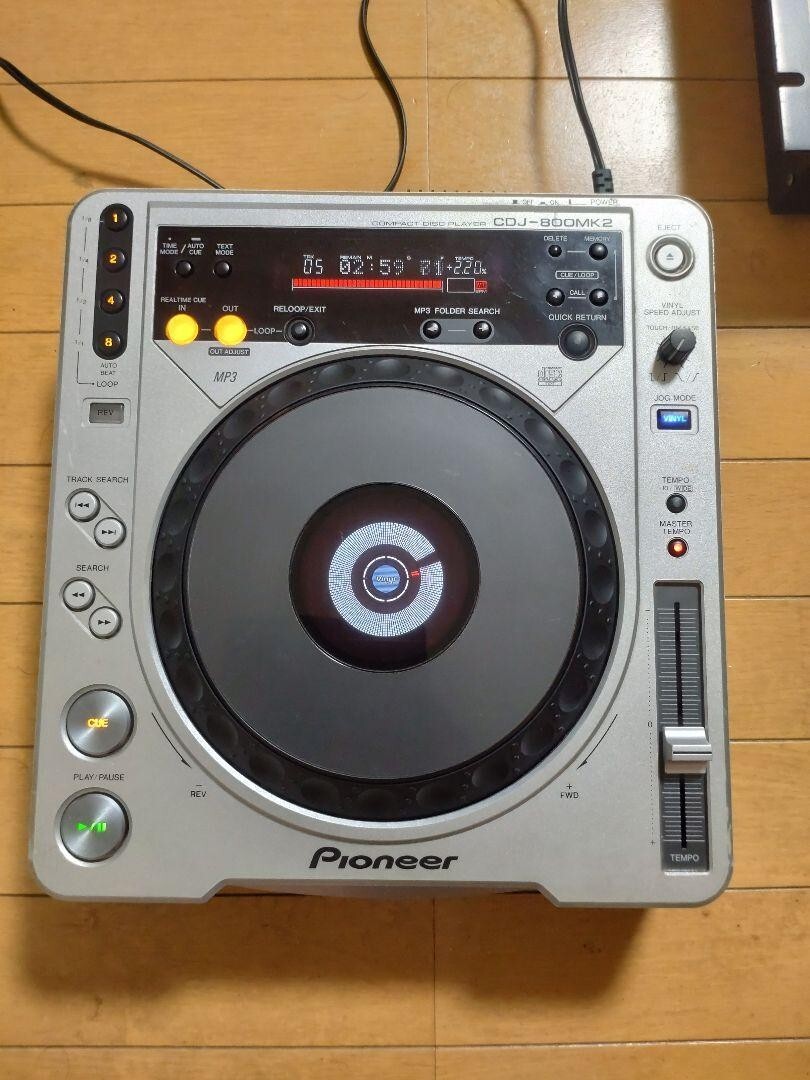 721 pioneer CDJ-800mk2 2台セット Pioneer DJ CDJ-800MK2 set of 2 DJ Turntable CD MP3 with