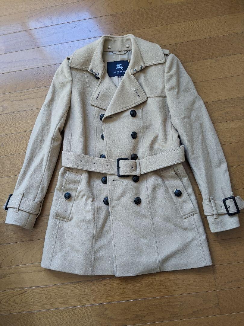 BURBERRY LONDON B1B72-294-50 Trench Coat Women Size 36 Beige