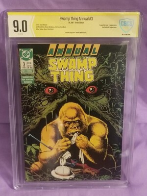 Swamp Thing Annual #3 Verified SIGNED by Bernie Wrightson 9.0 CBCS  - not CGC