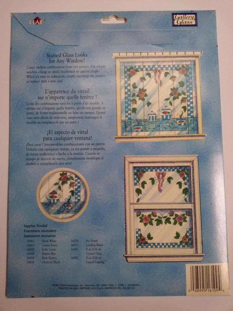 Gallery Glass Tea Time Patterns To Fit Any Window 16109
