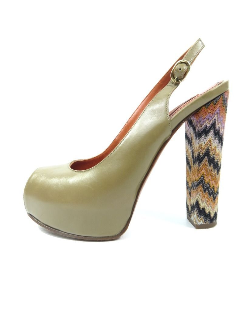 Tacones de cuero para mujer Missoni