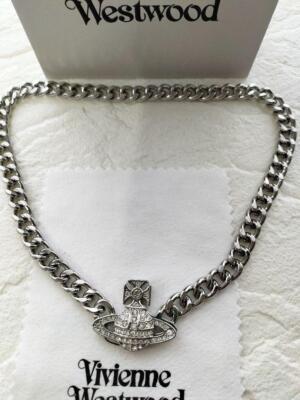 Vivienne Westwood｜Graziellaチョーカー　シルバー Graziella Small Choker in PLATINUM-WHITE-CZ | Vivienne Westwood®