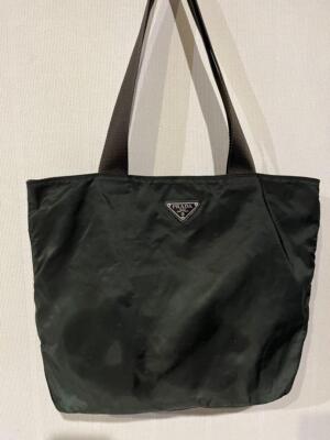 PRADA ビジネスバッグ ダークグリーン ナイロン製 PRADA Emerald Green Saffiano Briefcase Tote Bag [RRP £2200