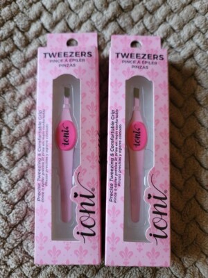 2 pack Ioni Pink Precise Tweezers-Brand New In Package
