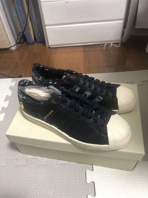 adidas A Bathing Ape BAPE UNDEFEATED Superstar 80v Sneakers B34291 US 9 Men
