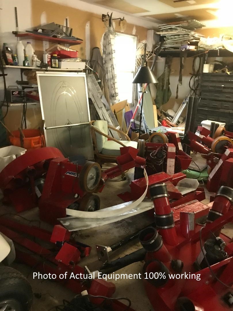 ABC Pitching Machines 3 Baseball, 3 Softball, 3 Control Boxes, Conveyor - Feeder