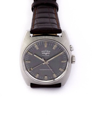 Sehr schöne interessante Herrenuhr von Vulcain, Modell CRICKET mit Alarmfunktion