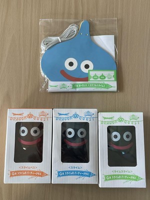 Dragon Quest Slime Party Cup set of 3 Clear color New from Japan