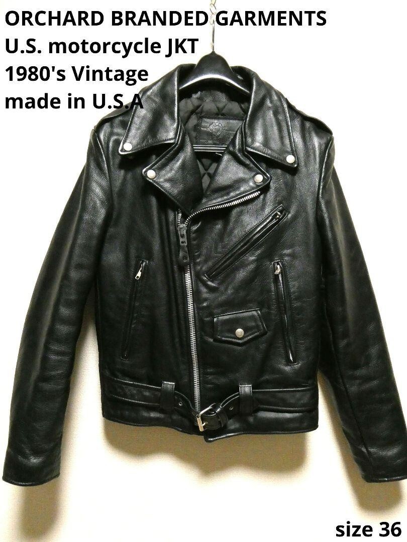 ジャケット・アウター URBAN HIDE ORCHARDBRANDED GARMENTS inc ORCHARD BRANDED GARMETS Double Leather Riders Motorcycle