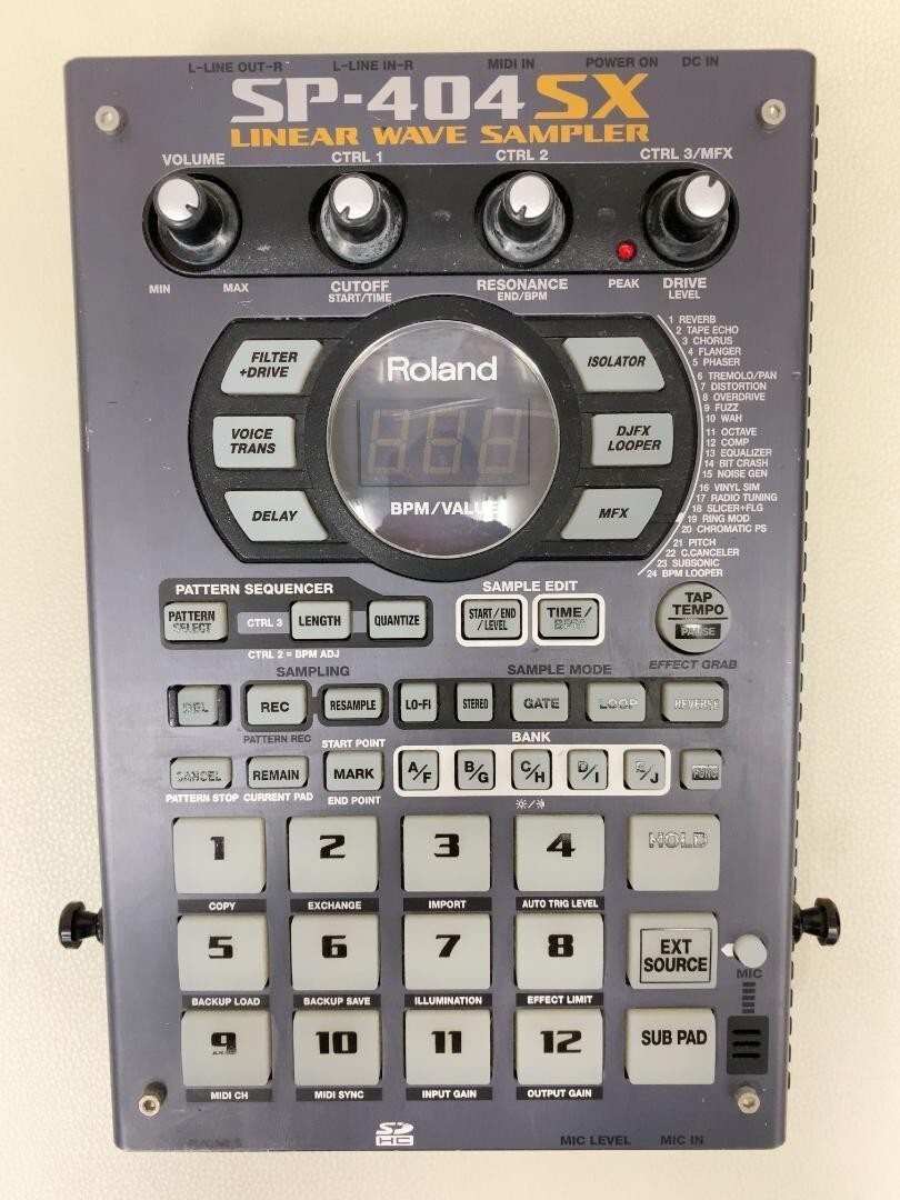 Roland sp404sx サンプラー sampler Roland SP 404 SX - Sampler and Groovebox SonoVente.com - en