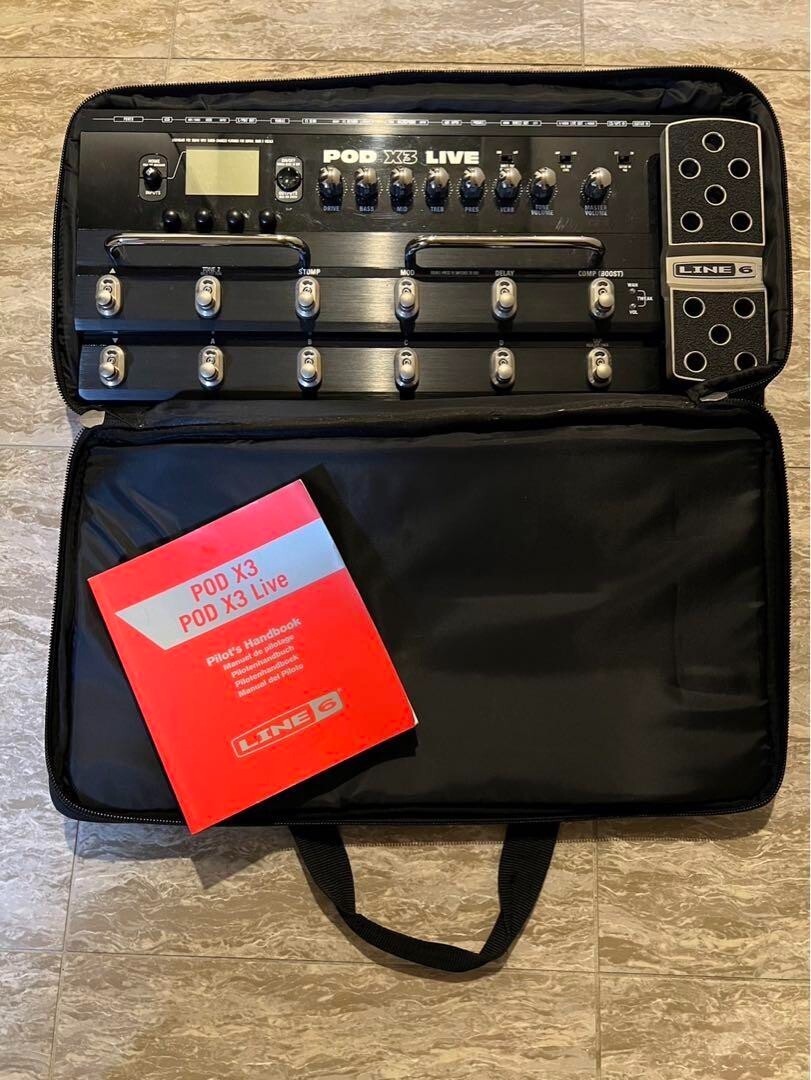 【line6】pod x3 live 訳あり特価 ケース付き line6】pod x3 live 訳あり特価 ケース付き