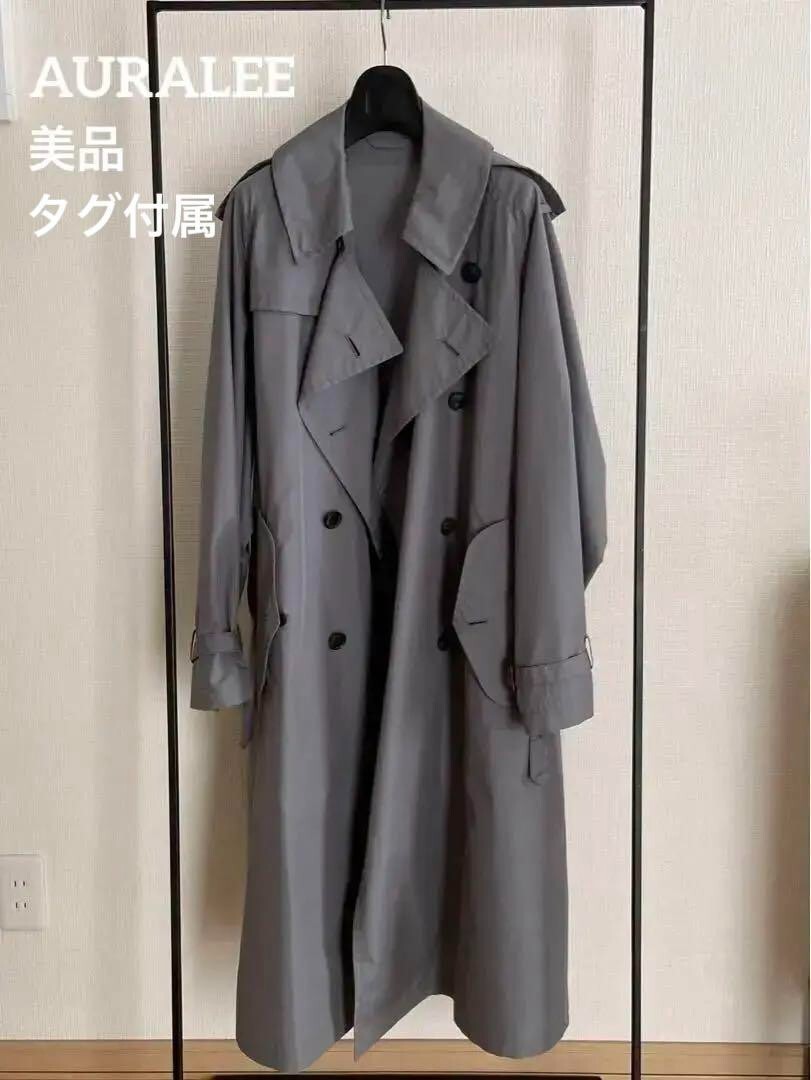 AURALEE 】AURALLE FINX POLYESTER BIG TRENCH COAT | eBay AURALEE 】AURALLE FINX POLYESTER BIG TRENCH COAT | eBay
