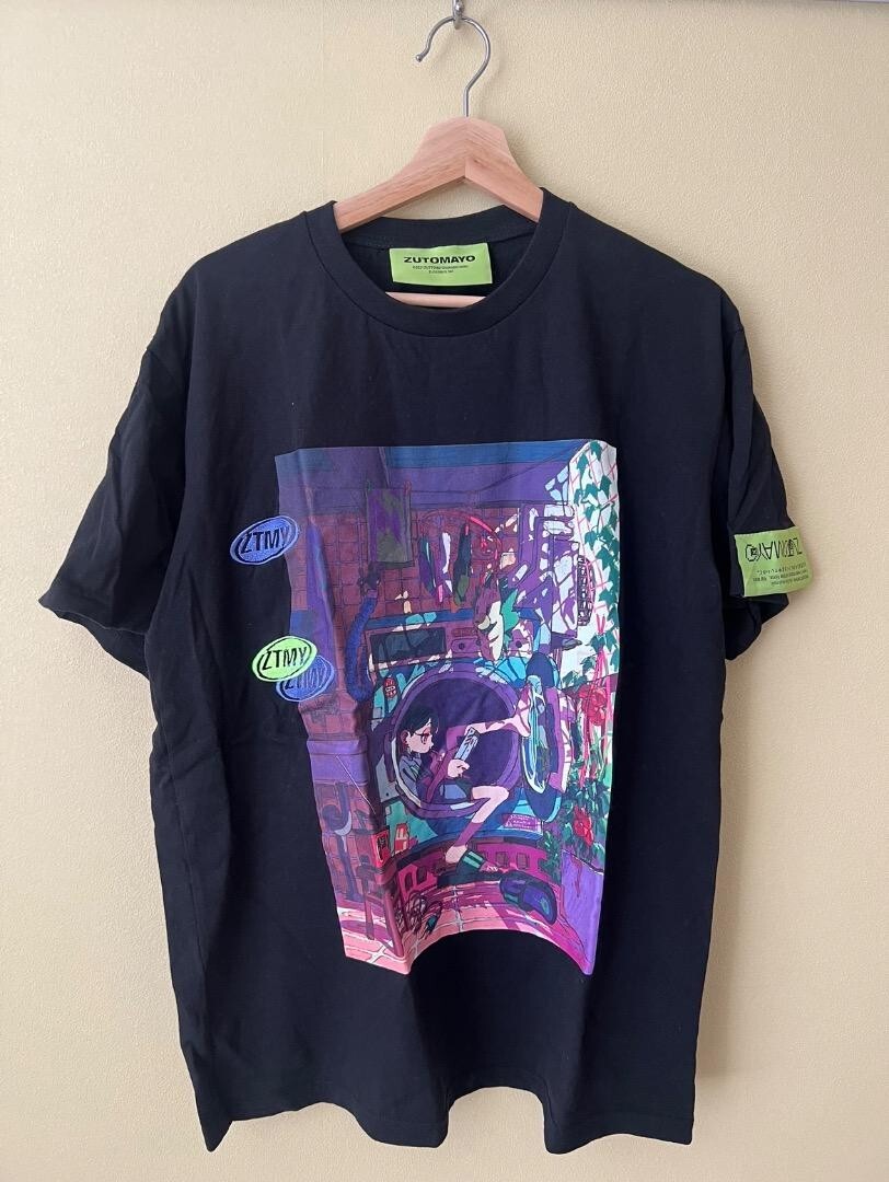 【ZUTOMAYO】HP TOP TEE（Black) ZUTOMAYO HP TOP TEE T-shirt Black Size L Official ZUTOMAYO