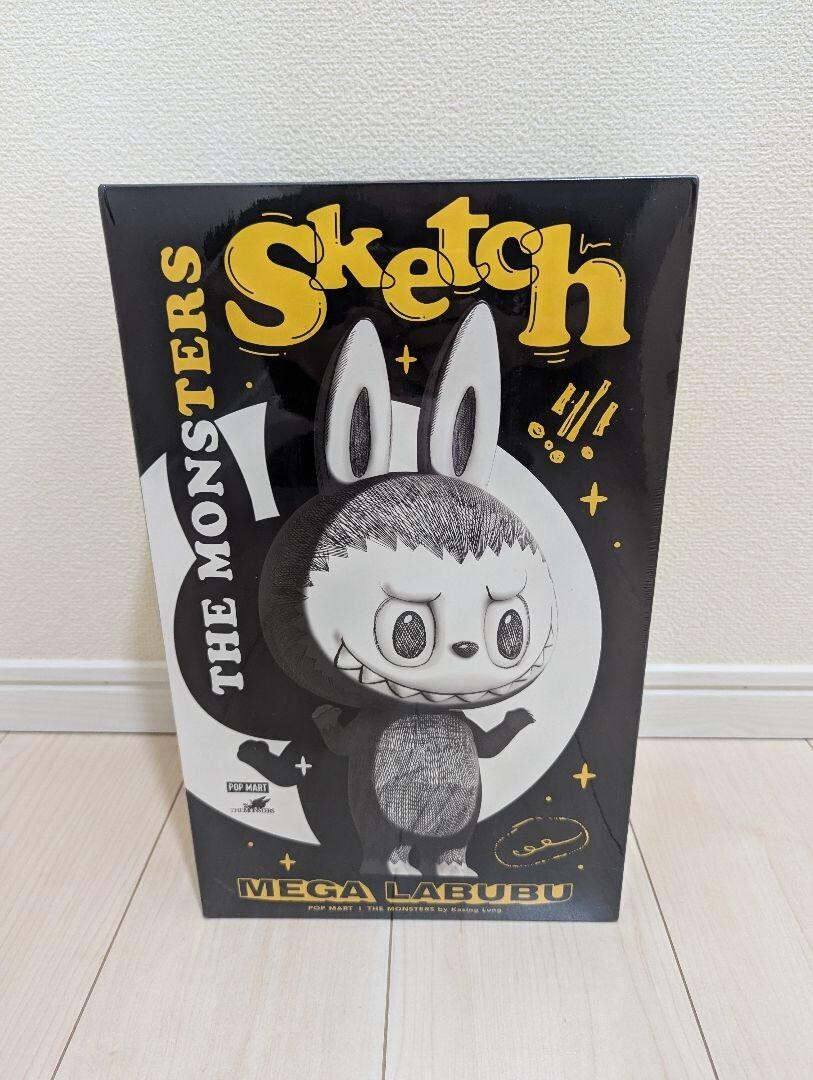 POP MART THE MONSTERS MEGA LABUBU 400% Sketch popmart Action POP MART THE MONSTERS MEGA LABUBU 400% Sketch popmart Action