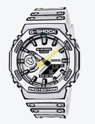 Pre-owned Casio G-shock Ga-2100mng-7ajr Ga-2100mng-2ajr 2set Watch Manga Fedex Or Dhl