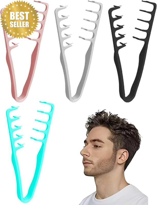 4 Pieces Texture Comb, Wide Tooth Hair Styling Comb for Root Volume | Volumizing