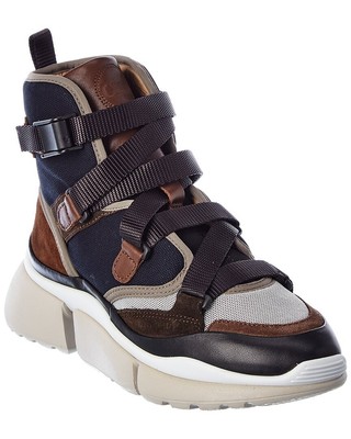 

Chloé Sonny Женские кожаные и замшевые кроссовки, Na, NA