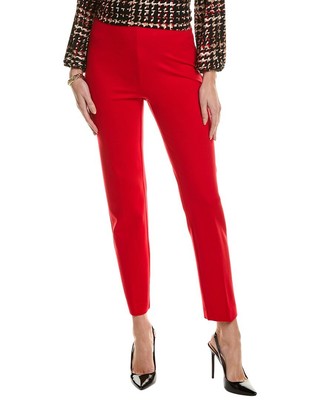 Anne Klein Hollywood Waist Straight Ankle Pant Womens Red S